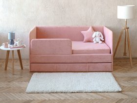 Диван-кровать Happy (коралловый) в Скале - skala.mebel-nsk.ru | фото