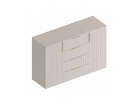 Комод с 4 ящ., 2створ. «Тефия» (тефия/софт сантьяго) в Скале - skala.mebel-nsk.ru | фото