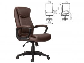 Кресло офисное BRABIX Enter EX-511, коричневое в Скале - skala.mebel-nsk.ru | фото