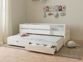 Кровать двухуровневая с ящиками «Лапландия» в Скале - skala.mebel-nsk.ru | фото