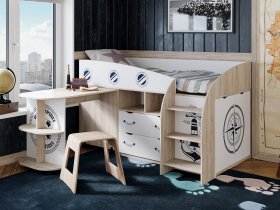 Кровать комбинированная «Немо» в Скале - skala.mebel-nsk.ru | фото