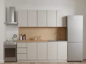 Кухонный гарнитур Мори 2,0 м (сатин) в Скале - skala.mebel-nsk.ru | фото