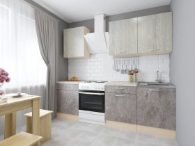 Модульная кухня Йота (пикард/цемент) в Скале - skala.mebel-nsk.ru | фото