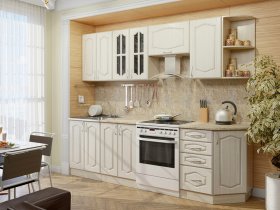 Модульная кухня Классика-1 (дуб молочный) в Скале - skala.mebel-nsk.ru | фото