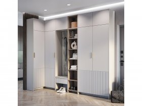 Модульная прихожая Пандора (кашемир/MF03) в Скале - skala.mebel-nsk.ru | фото