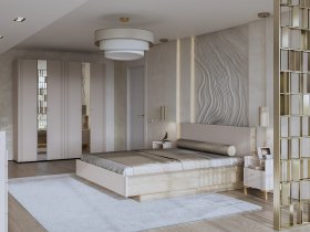 Модульная спальня Одетта (дуб эндгрей/меланж) в Скале - skala.mebel-nsk.ru | фото