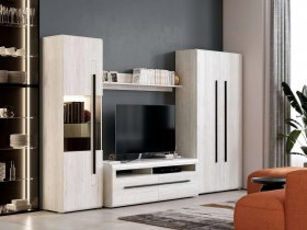 Модульная стенка Ницца (дуб витенберг) в Скале - skala.mebel-nsk.ru | фото