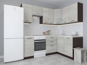 Модульная угловая кухня 1,4м*2,1м Лада (пикард) в Скале - skala.mebel-nsk.ru | фото