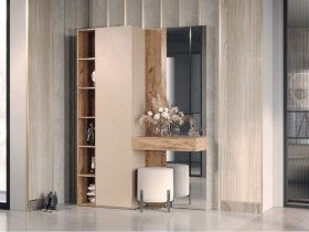 Прихожая Ева (кашемир/дуб вотан) в Скале - skala.mebel-nsk.ru | фото