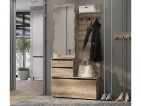 Прихожая ПР-04 Энигма (венге/дуб каньон) в Скале - skala.mebel-nsk.ru | фото