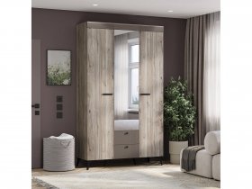 Шкаф 3-х створчатый ШК-08 Кассандра (дуб смоки/MF14) в Скале - skala.mebel-nsk.ru | фото