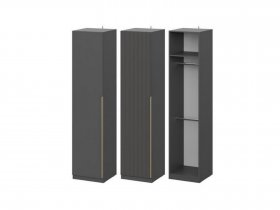 Шкаф ШК-50 Эккервуд (графит) в Скале - skala.mebel-nsk.ru | фото