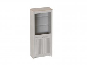 Шкаф-витрина двухдверная Валенсия (гостиная) в Скале - skala.mebel-nsk.ru | фото