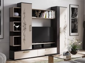 Стенка «Дакота» (венге/дуб молочный) в Скале - skala.mebel-nsk.ru | фото
