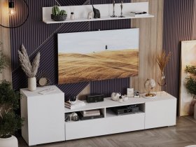 Стенка «Сильвия» (белый ясень) в Скале - skala.mebel-nsk.ru | фото
